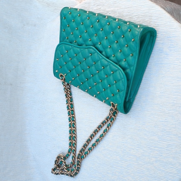 Rebecca Minkoff Teal Quilted Chain Strap Bag - Picture 13 of 13